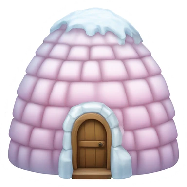 Light pink ice igloo sticker