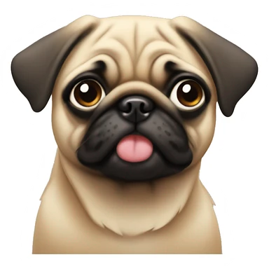 Fawn pug sticker