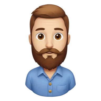 bearded bird with shirt sticker