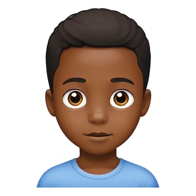 A boy that is 6 years old and black  sticker