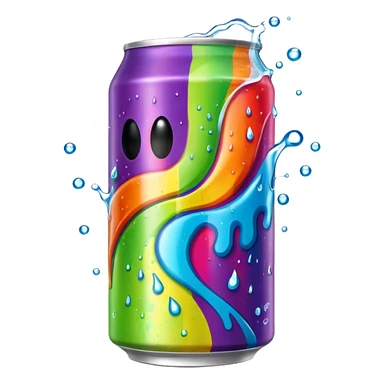 Rainbow Monster energy drink sticker