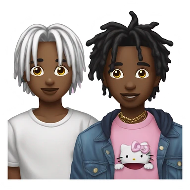 hello kitty et playboi carti sticker