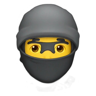a person who likes to go to the mountains in ninja style sticker