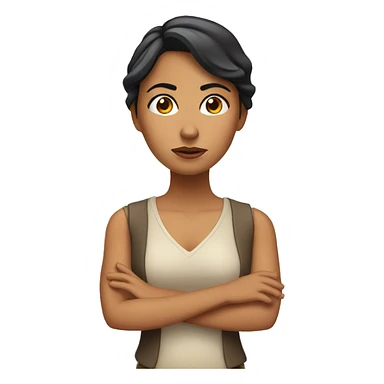 hispanic woman looking disappointed sticker