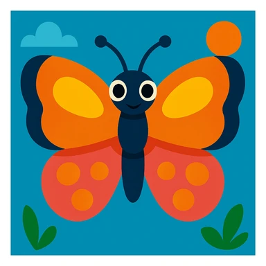 Butterfly sticker