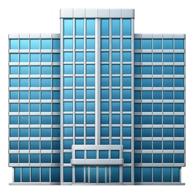 very big office building sticker