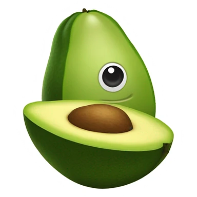 Un aguacate girasol sticker