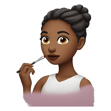 girl makeuping  sticker