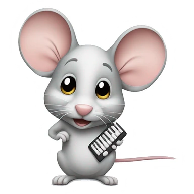Mouse with a keyboard sticker