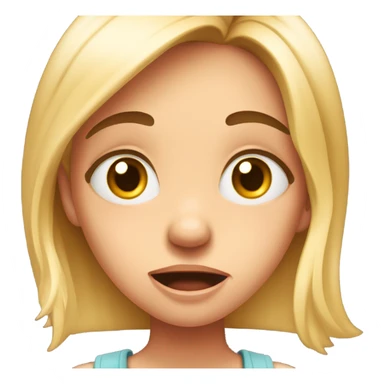 Girls mind blown sticker