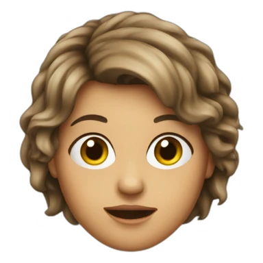 Crazy Italian chick sticker