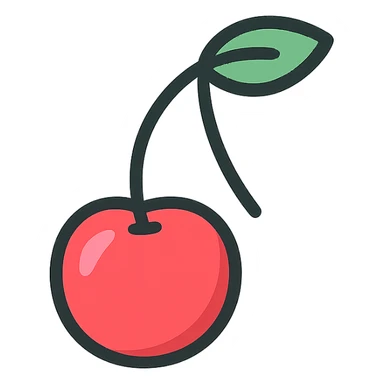 cherry icon sticker
