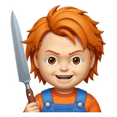 Un emojin de chuky sticker