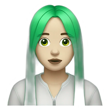 billie eilish green sticker