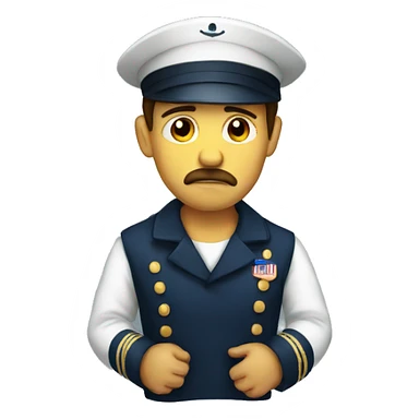 Very sad sailor sticker