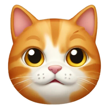 cute ginger cat sticker