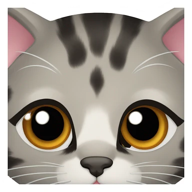 tortoiseshell grey cat blue eyes sticker