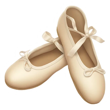 cream Ballet shoes sticker