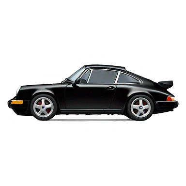 Black Porsche 911 sticker