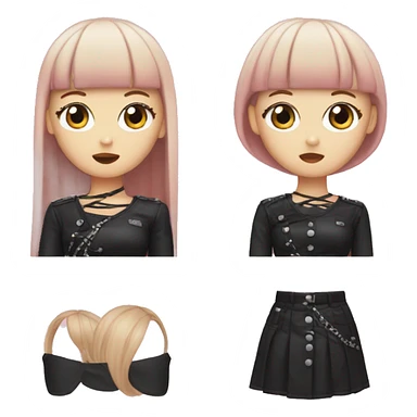 blackpink lisa emoji face sticker