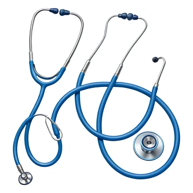 Blue stethoscope  sticker