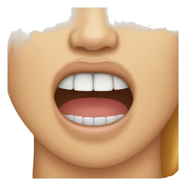 close your mouth with your hand sticker