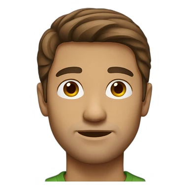 Brown hair man without Beats sticker