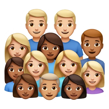 many different groups of people sticker