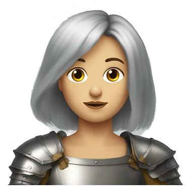Joan of arc but with really Lucious hair sticker