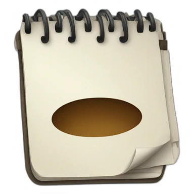 closed notepad sticker