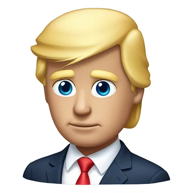 Donald trumps face sticker