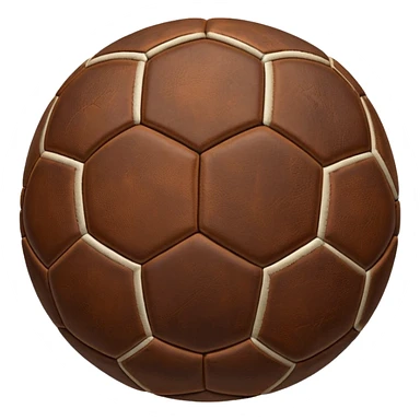 1800's brown old soccer ball sticker