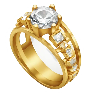 gold engagement ring sticker
