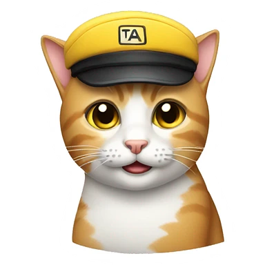 cat drive taxi sticker