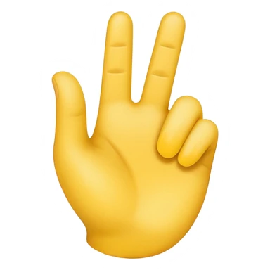 yellow emoji ios style hand making an 'L' of loser shape sticker