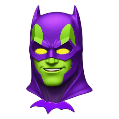 lemon-green-and-purple-neon-batman sticker