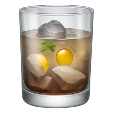 rocks glass cocktail sticker