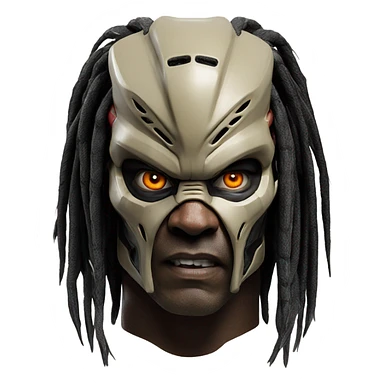 The Predator hyper realistic full front view sticker