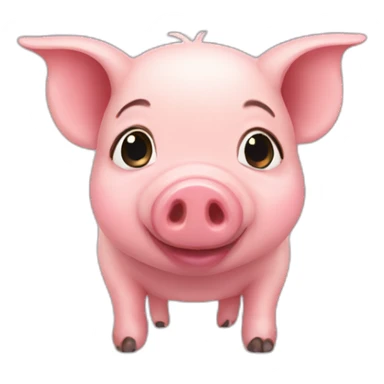Small pig sticker