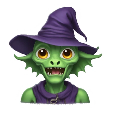 witch alien human dragon sticker