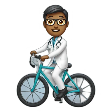 doctor on a bike sticker
