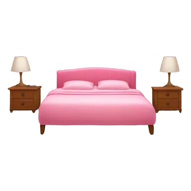 A pink bed sticker