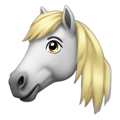 Smiling pony sticker
