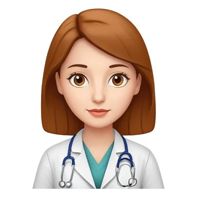 doctor woamn,brow eyes, cardiologist, classic sticker