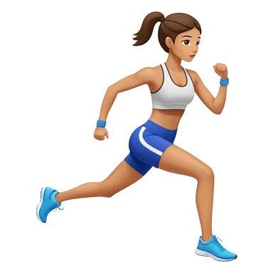 athletic woman exercising sticker