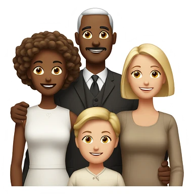 white family on thanksgiving sticker