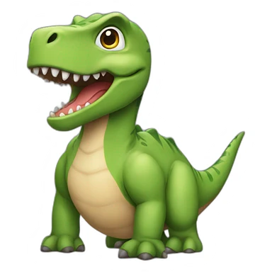 dinosaur in a gang sticker