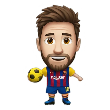 Lionnel Messi play football sticker