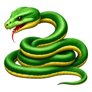 Viper toxic snake with poison sticker