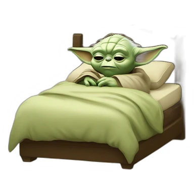 Yoda dormir sticker